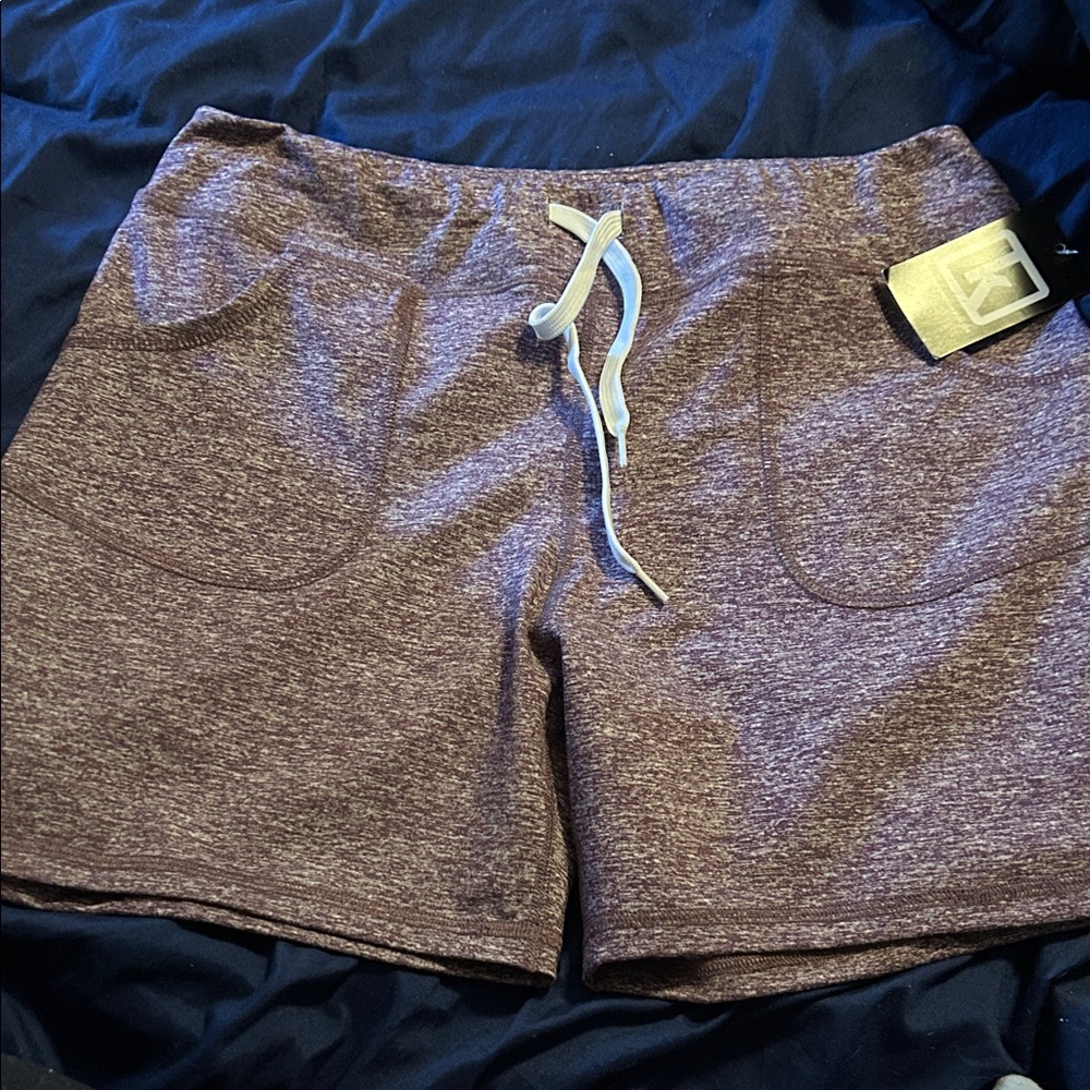Women's Heathered Purple Athletic Shorts